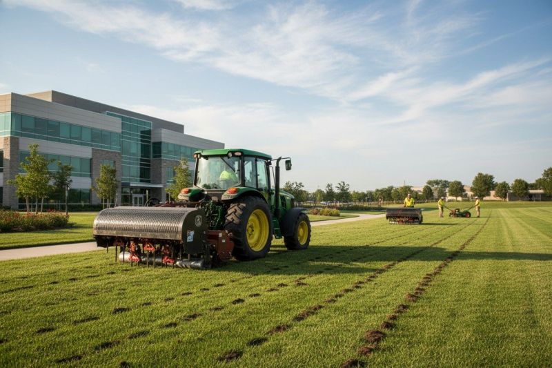 Spring Lawn Aeration
