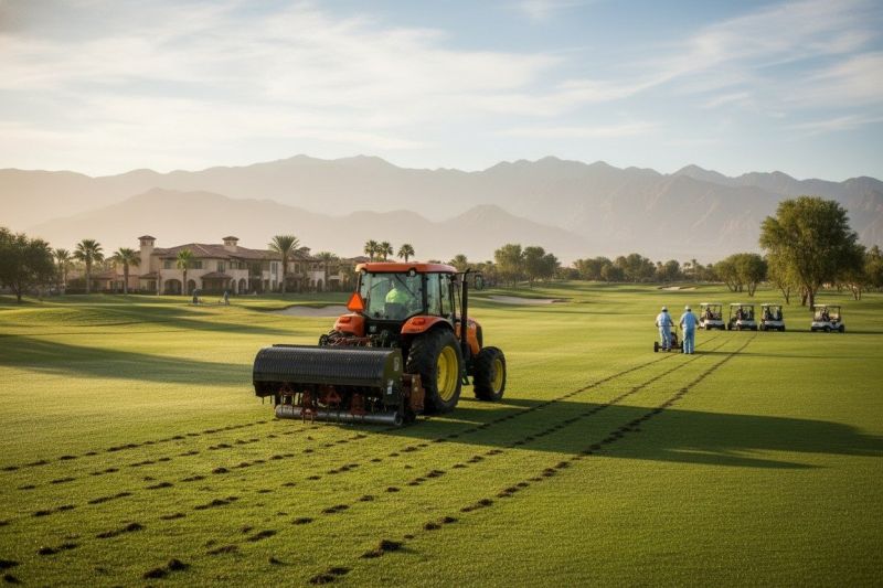 Industrial Lawn Aerating