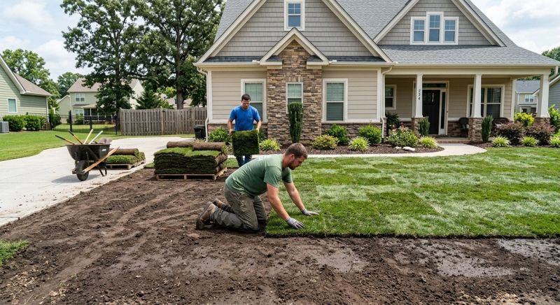Yard Sod Installation in Rockwall, TX